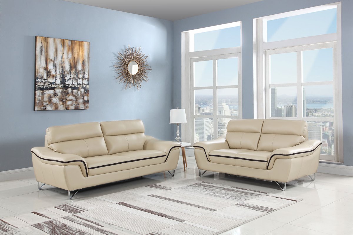 The Nashville Beige Sofa Love 2pc at Furniture Express Hawaii Hawaii's