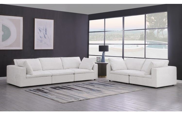 DivanItalia 1100 Light Grey 2-Piece Sofa Set - Upholstered in Genuine Belfast Fabric