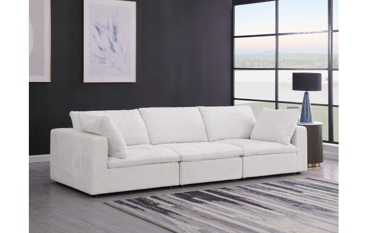 DivanItalia 1100 Light Grey Modular Sofa - Upholstered in Genuine Belfast Fabric