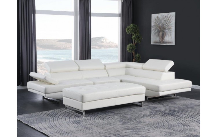 8136 - White Sectional RAF