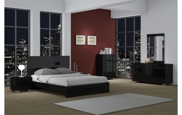 Aria - Black 4PC Bedroom Set