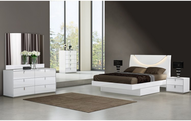 Bellagio - White 4PC Bedroom Set
