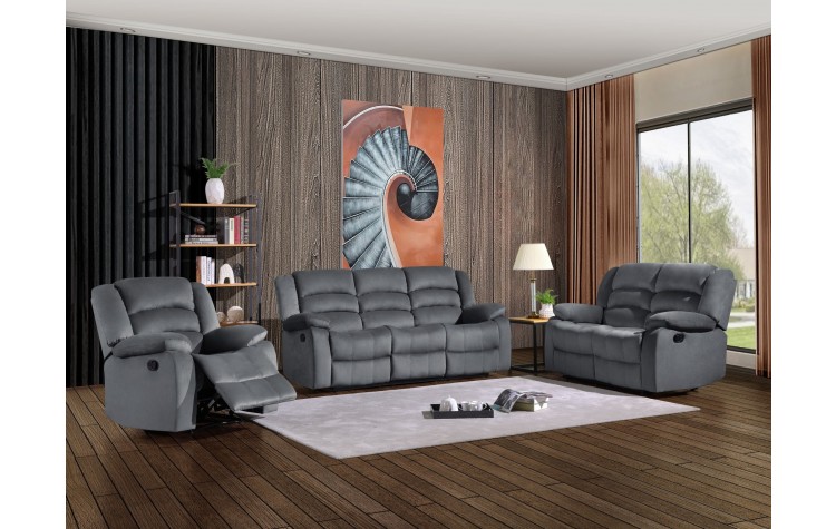 9824 - Gray Sofa Set
