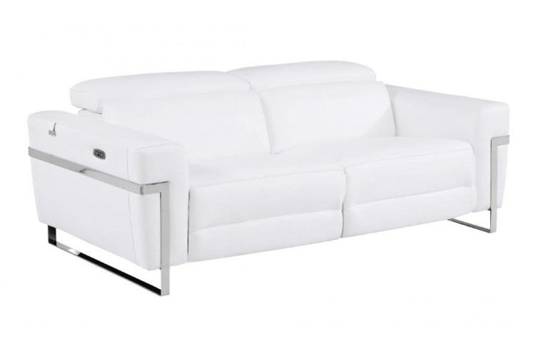 990 - WHITE Power Reclining Sofa