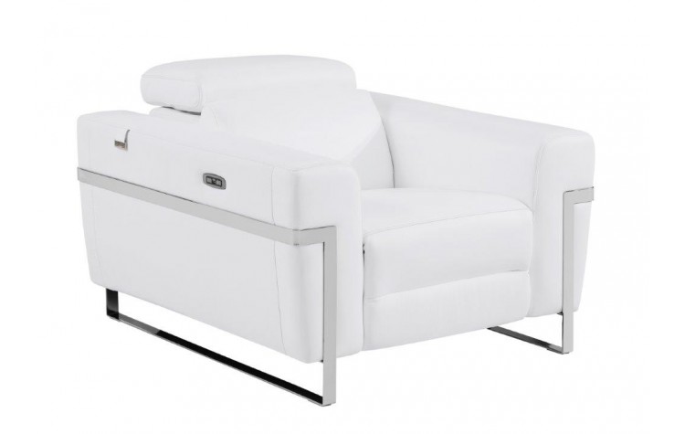 990 - White Reclining Chair