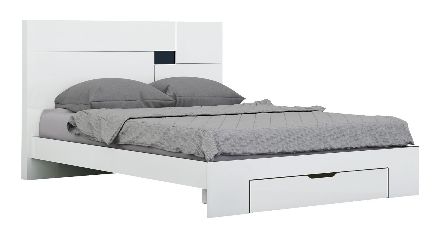 Aria White Queen Bed