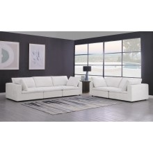 DivanItalia 1100 Light Grey 2-Piece Sofa Set - Upholstered in Genuine Belfast Fabric