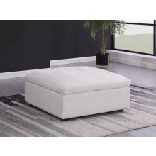 DivanItalia 1100 Light Grey Ottoman - Upholstered in Genuine Belfast Fabric