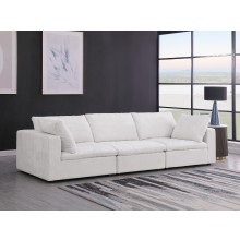 DivanItalia 1100 Light Grey Modular Sofa - Upholstered in Genuine Belfast Fabric