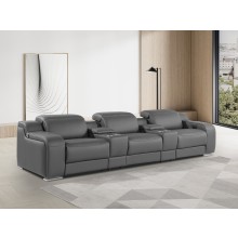 1116 - 5PC 3-Power Reclining Sofa With Power Headrest In Italian Leather