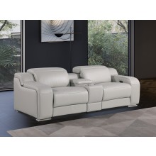 1116 - 3PC 2-Power Reclining Loveseat With Power Headrest in Italian Leather