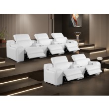 1116 - 8PC 5-Power Reclining Sofa With Power Headrest in Italian Leather