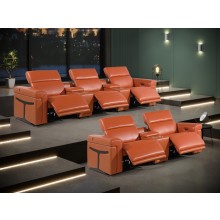 1126 - 8PC Power Reclining Sofa Set With Power Headrest in Italian Leather