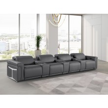 1126 - 7PC Power Reclining Sofa With Power Headrest in Italian Leather