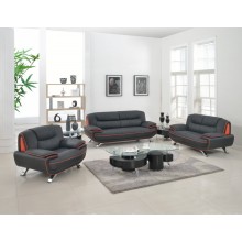 405 - Black Sofa Set
