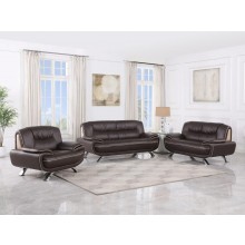 405 - Brown Sofa Set