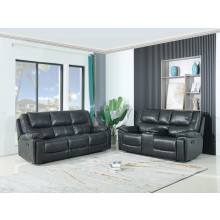 5108 - GreySofa and Console Loveseat