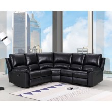 9241 - Black Power Reclining Sectional