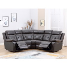 9443 - Dark Gray Sectional with Power Recliners