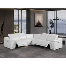 9762 - WHITE 3-Power Reclining 5PC Sectional