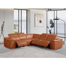 9762 - Camel 3-Power Reclining 5PC Sectional