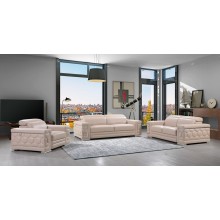 692 - Beige Sofa Set