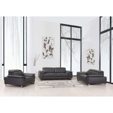 636 - Dark Gray Sofa Set