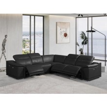 9762 - Black 3-Power Reclining 5PC Sectional