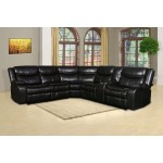 6967 - Brown Reclining Sectional
