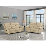 9392 - Beige Sofa with Console Love