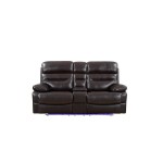 9442 - Brown Power Reclining Console Loveseat