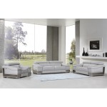 415 - Light Gray Sofa Set