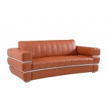 904 - Camel Italian Leather Sofa
