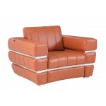 904 - Camel Italian Leather Chair