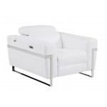 990 - White Reclining Chair