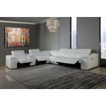9762 - White 4-Power Reclining 7PC Sectional w/ 1-Console