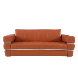 904 DivanItalia Camel Sofa in Top-Grain Italian Leather