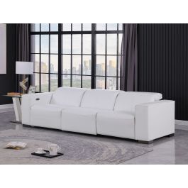 1208 Three Power Reclining Sofa in Genuine Leather
