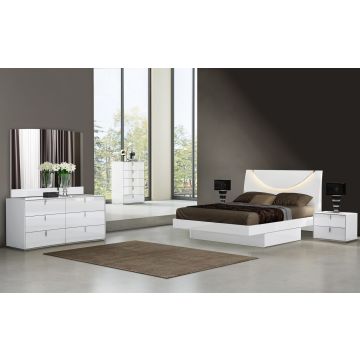 Bellagio - White 4PC Queen Bedroom Set