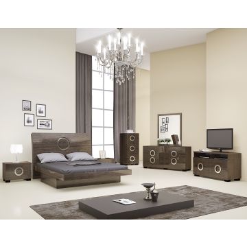 Monte Carlo - Gray 4PC California King Bedroom Set